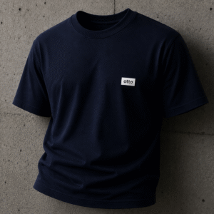 Camiseta Azul De Algodão Cotton Grosso 500g