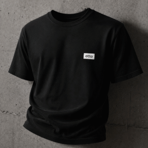 Camiseta Preta De Algodão Cotton Grosso 500g